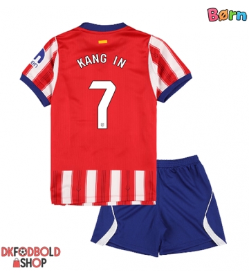 Atletico Madrid Lee Kang-in #7 Hjemmebanesæt Børn 2026-27 Kort ærmer (+ korte bukser)